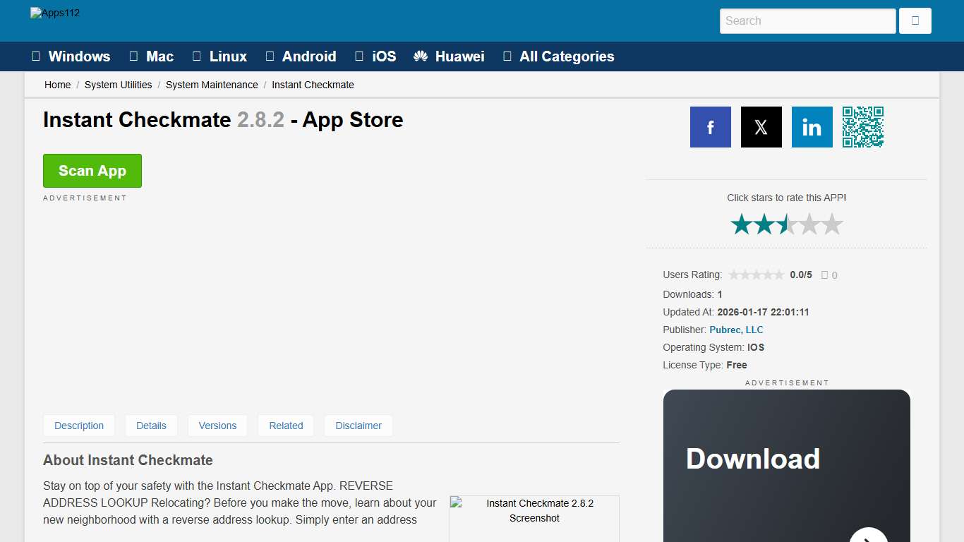 Instant Checkmate - Download
